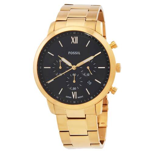 Fossil Neutra计时表石英黑色表盘男士手表FS6093