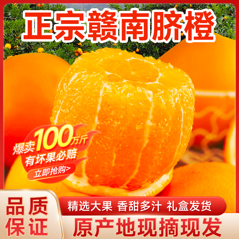 赣南脐橙10斤新鲜现摘橙子送礼