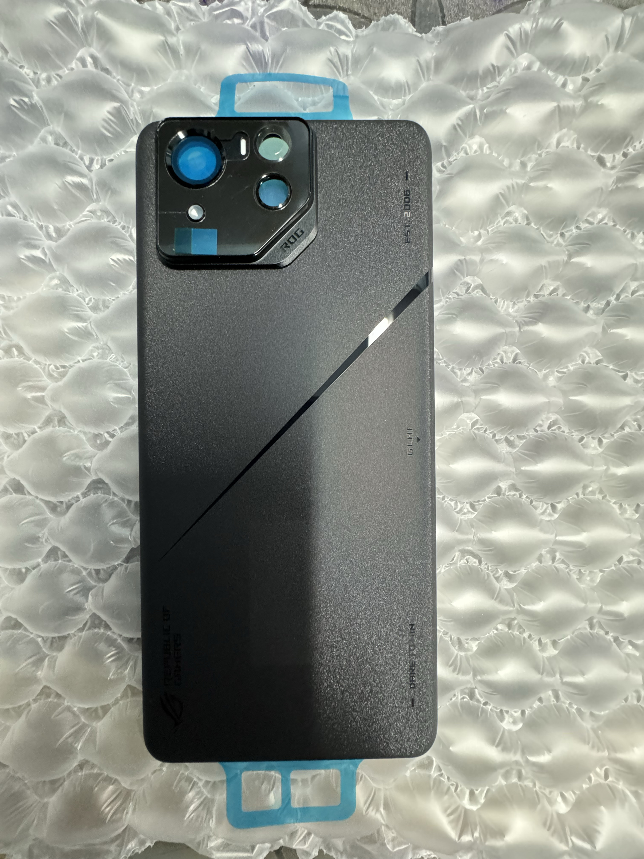 适用全新原装华硕rog8pro/rog8手机后盖磨砂光滑玻璃材质不带排线