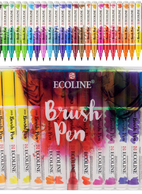 Talens ECOLINE荷兰泰伦斯伊考伦水彩马克笔 水性软头麦克笔 单支