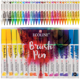 Talens ECOLINE荷兰泰伦斯伊考伦水彩马克笔 水性软头麦克笔 单支