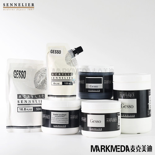 申内利尔gesso坦培拉底涂丙烯