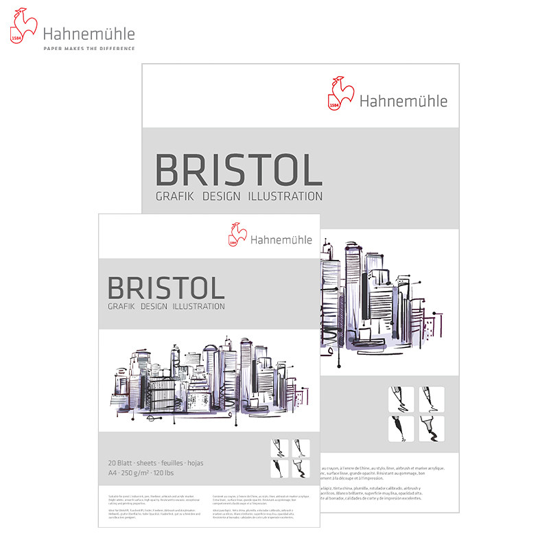 독일 HAHNEMUHLE BRISTOL 브리스톨 그림책 스케치 수채화 마커 펜북