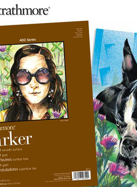 美国进口Strathmore丝蒂摩马克笔本400系列素描绘画簿设计 漫画本