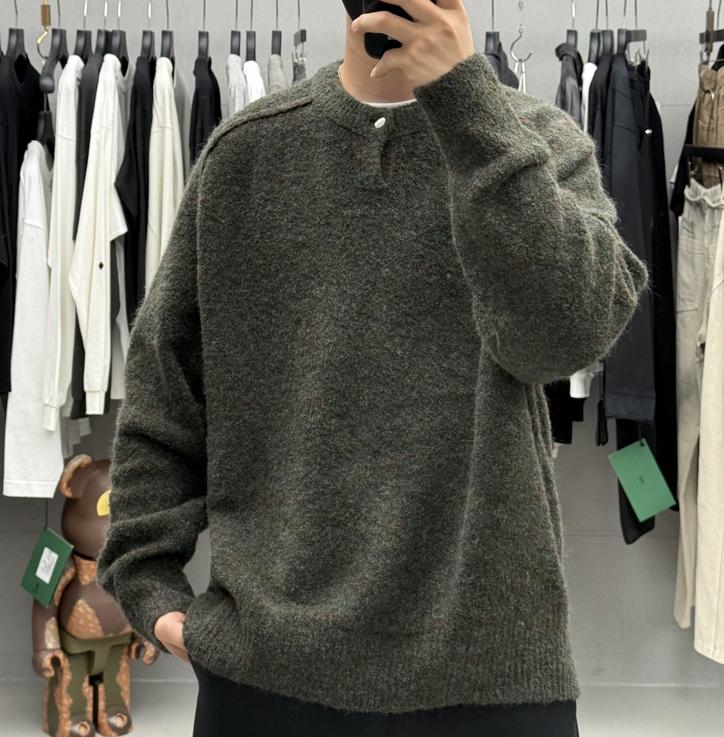 美式复古轻奢仿马海毛圆领套头毛衣男秋冬加厚保暖针织羊毛打底衫,男装,针织衫/毛衣,淘宝优惠券,粉丝福利购,淘宝优惠卷