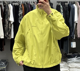 单目春季 机能风廓形拼接立领夹克男户外宽松百搭通勤冲锋衣潮 美式