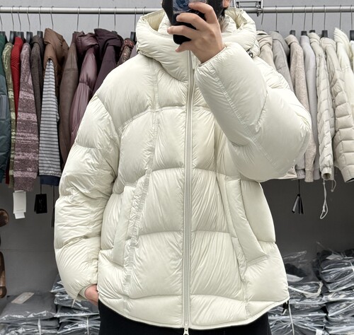 226g高充绒辑格连帽90白鸭绒羽绒服男冬季加厚保暖防寒轻便面包服