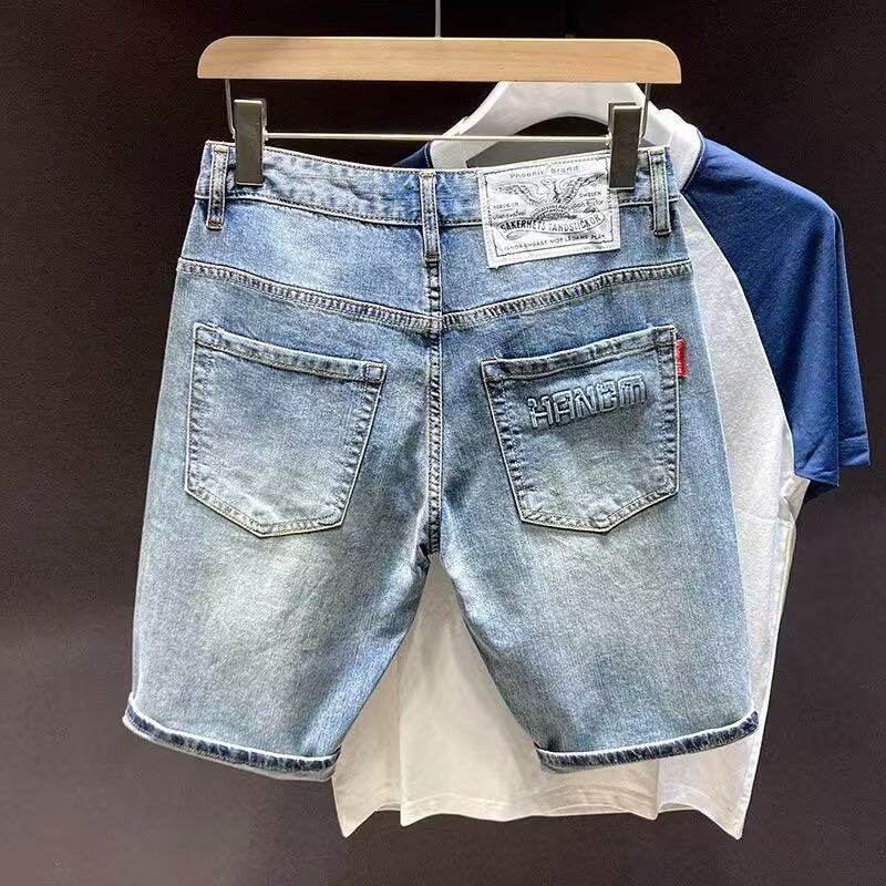 真唯诗冰丝牛仔短裤男士2025新款宽松直筒五分裤夏季休闲中裤子男,男装,短裤,淘宝优惠券,粉丝福利购,淘宝优惠卷