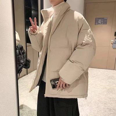 棉服外套男士秋冬季2025新款黑色立领加绒加厚防寒保暖青少年棉衣