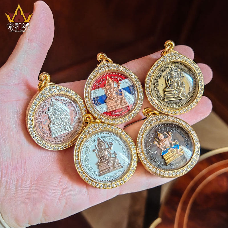 【达梵天四面神】龙婆禅南2567年四面佛带鉴定卡保真泰国佛牌正品