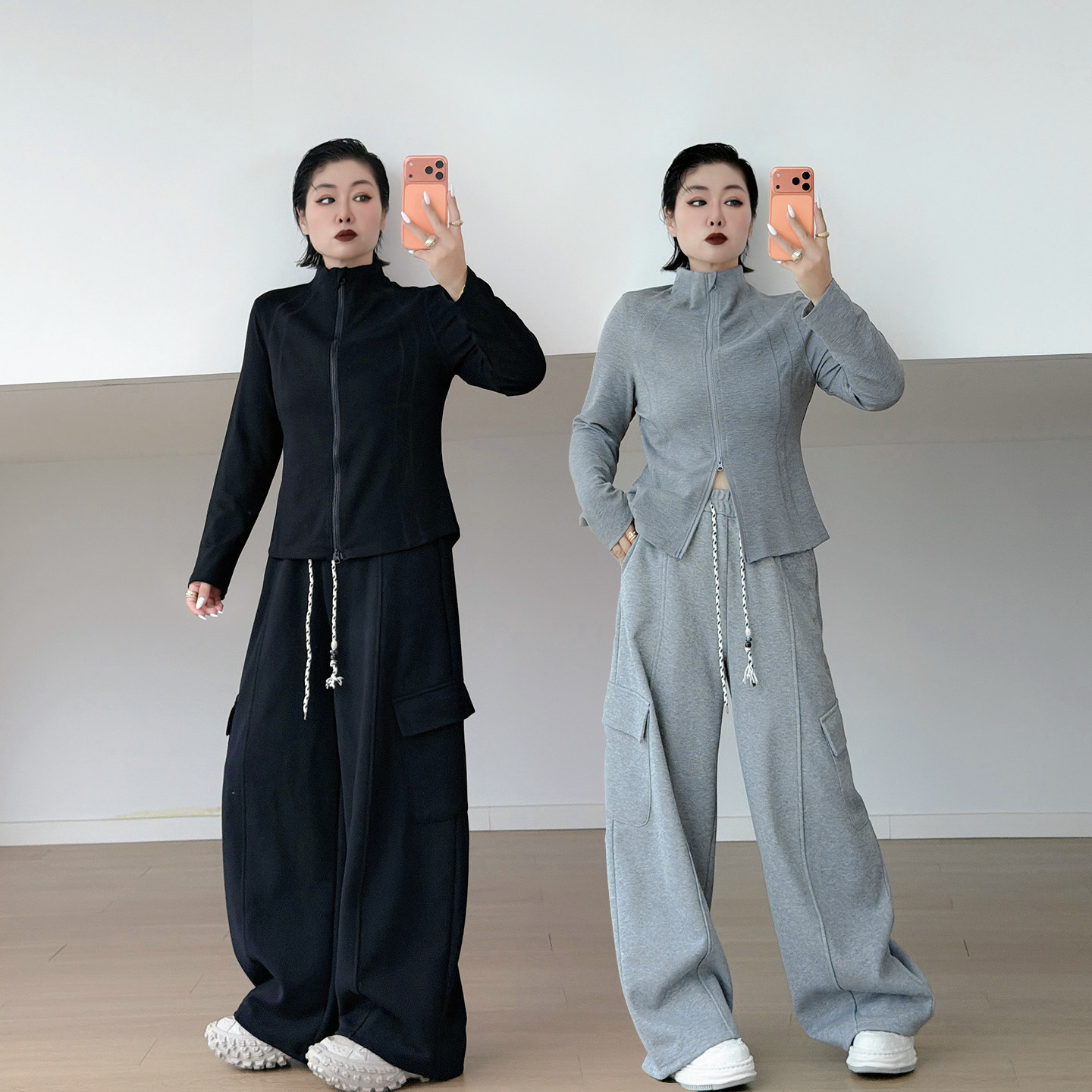 全脂家2026秋季立领上衣大码女装百搭显瘦200斤胖mm运动卫衣外套
