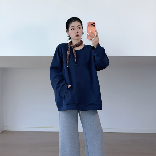 大码女装胖mm设计感宽松百搭上衣
