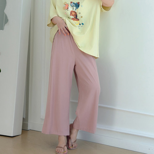 大码女装胖mm高腰松弛感休闲裤