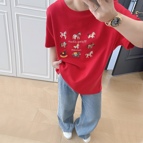 大码女装胖mm短袖t恤衫