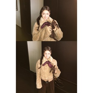 Anna酱獨家鼎版 娇姐私服YB定制环保皮草老钱毛毛外套女