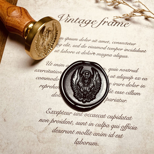 【Feather of Maat】埃及神话火漆印章浮雕3D立体复古章手帐信封