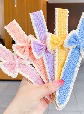 儿童刘海帖新款碎发神器宝宝魔术贴发带小女孩粘头发箍蝴蝶结头饰