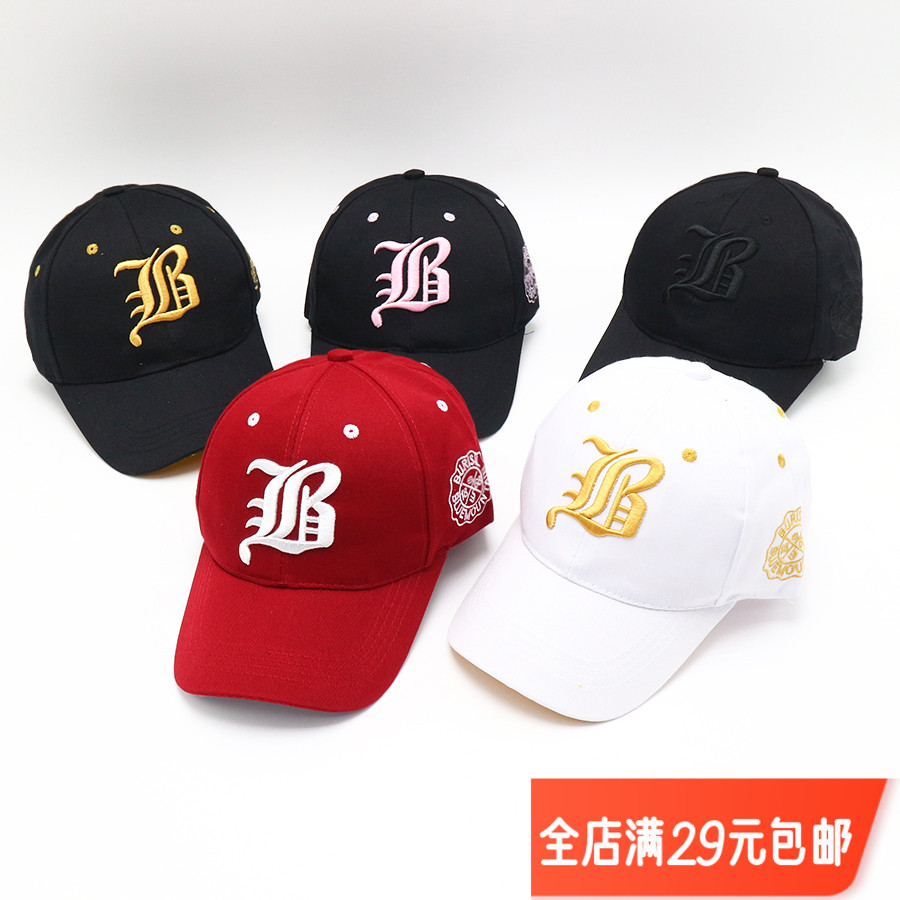 帽子男士字母刺绣潮牌鸭舌帽时尚百搭休闲遮阳帽街头图腾棒球帽女