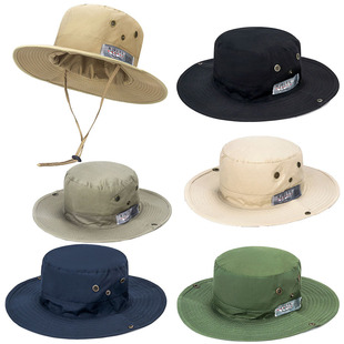 春夏季新款户外登山丛林帽子男士旅行钓鱼这样防晒度假太阳渔夫帽