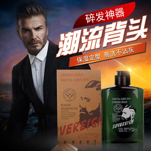 男士大背头复古发油