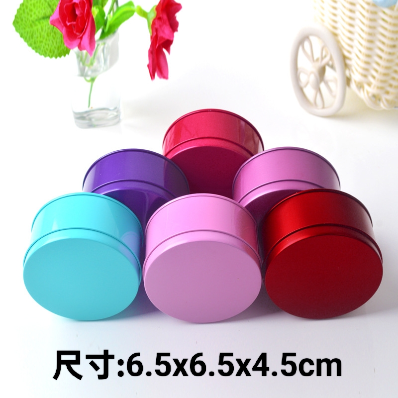 圆形马口铁盒金属包装盒小号礼品盒结婚伴手礼喜糖盒礼盒巧克力盒