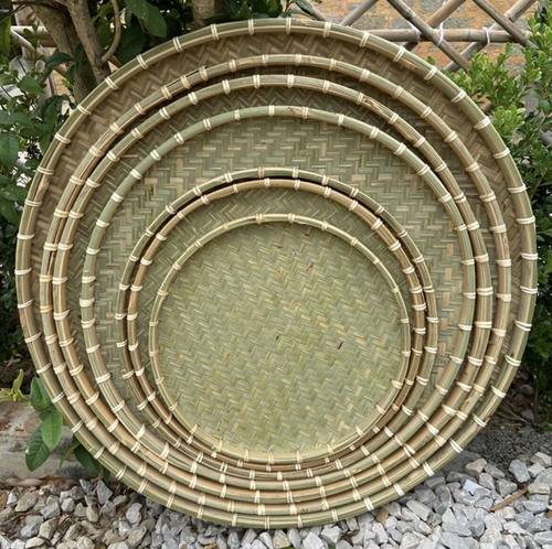 【全竹青编织】竹编簸箕晾晒米筛