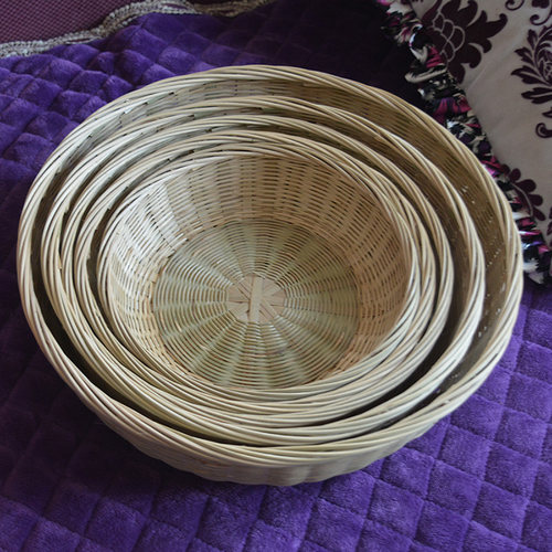 【全竹青编织】竹编篮收纳沥水篮