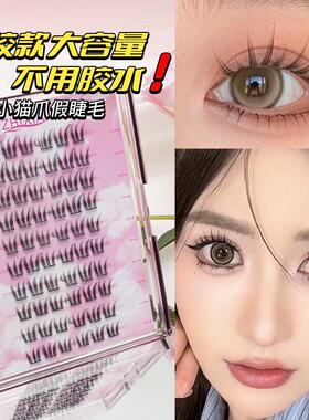 致娴免胶女团猫爪假睫毛猫精灵大