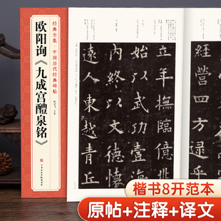 九成宫醴泉铭 字帖 中国历代经典 杨建飞主编 欧阳询 书法原碑帖拓本楷书行书临摹范本放大版 二玄社集字描红书籍