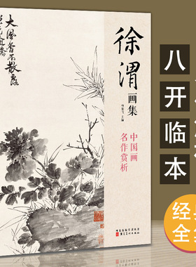 徐渭画集 8开中国画临摹画册书籍写意泼墨水墨国画杂花图花鸟技法教材程高清临本册页 初学者花卉名作赏析鉴赏杨建飞主编