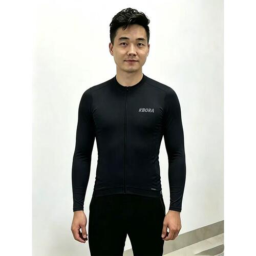 新款KBORA自行车骑行服男长袖春秋季山地公路车衣服装备单车服