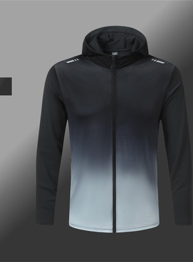 Summer Sports Coat Long Sleeves Zip Sports Suit Gym T-Shirts