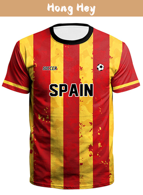 Free Customized Men Football T-Shirts Crewneck Sports Jersey