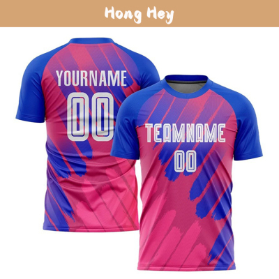 Free Customized Football T-Shirt Raglan Sleeve Sports Jersey