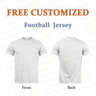 Free Customized Football T-Shirts Crewneck Men Jersey Tops