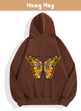 Butterfly Hoodies For Men Pullover Fleece Hoody For Women