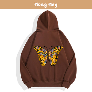 Butterfly Hoodies For Men Pullover Fleece Hoody For Women