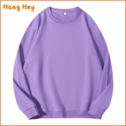 Cotton Drop Shoulder Sweatshirts For Men Hoodies Crewneck