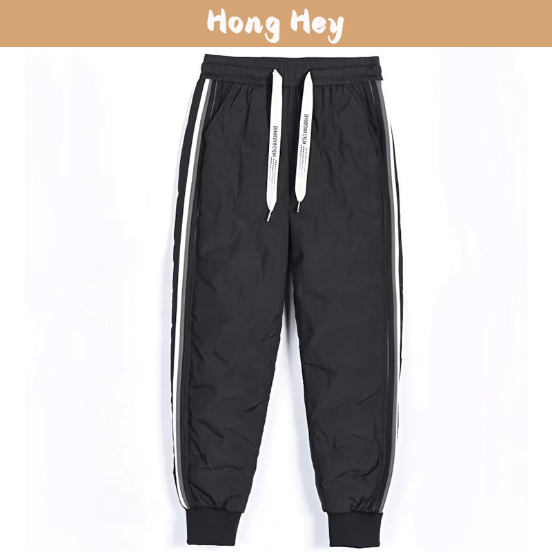 冬装白鹅绒羽绒裤男女束脚羽绒裤