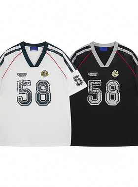 Men's Sports T-Shirts V Collar Women Jersey For Men