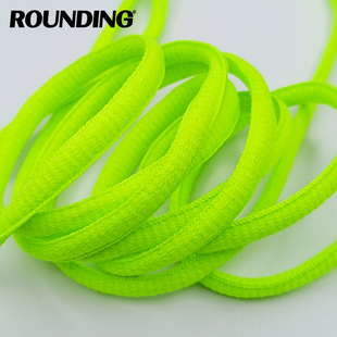 运动鞋鞋带男椭圆形老爹鞋女款半圆篮球鞋带黑色白色高帮彩色鞋绳