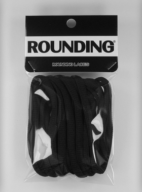 耐克适用 喷泡鞋带 6mm半圆篮球鞋鞋带 原装篮球鞋带 黑色白色