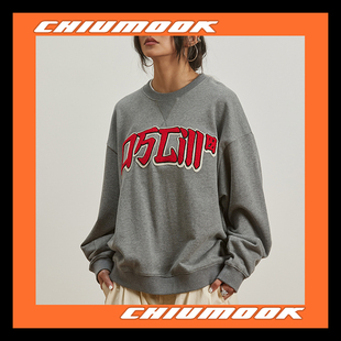 OSCILL 基础毛巾绣logo卫衣