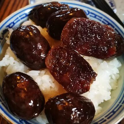 沈爷的宝贝私人订制肥瘦5:5香肠爆浆酒香黑蒜小肉弹500g/袋*2袋