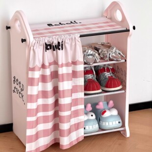 鞋架家用室内好看多层可爱鞋架子开学宿舍门口小型鞋子防尘窄鞋柜