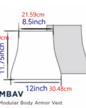 现货直发美标IIIA级MBAV定制防弹软质内衬AVS战术背心内衬CS战术
