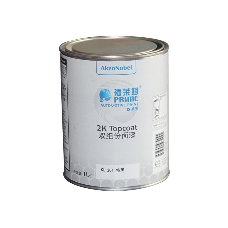 福莱姆kl-201特黑汽车漆素色黑轲龙2K色母油漆辅料1201罩光黑白色