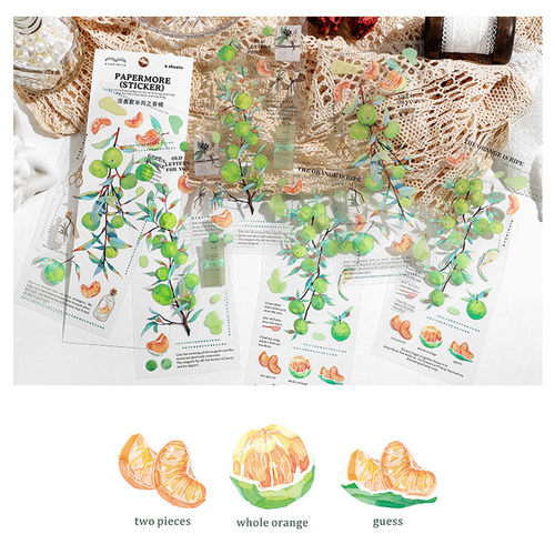 PET防水贴纸手帐造景拼贴装饰