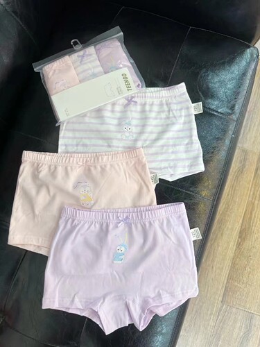 纯棉库洛米女童内裤夏季美乐蒂大耳狗四角平角不夹屁pp高弹短裤头