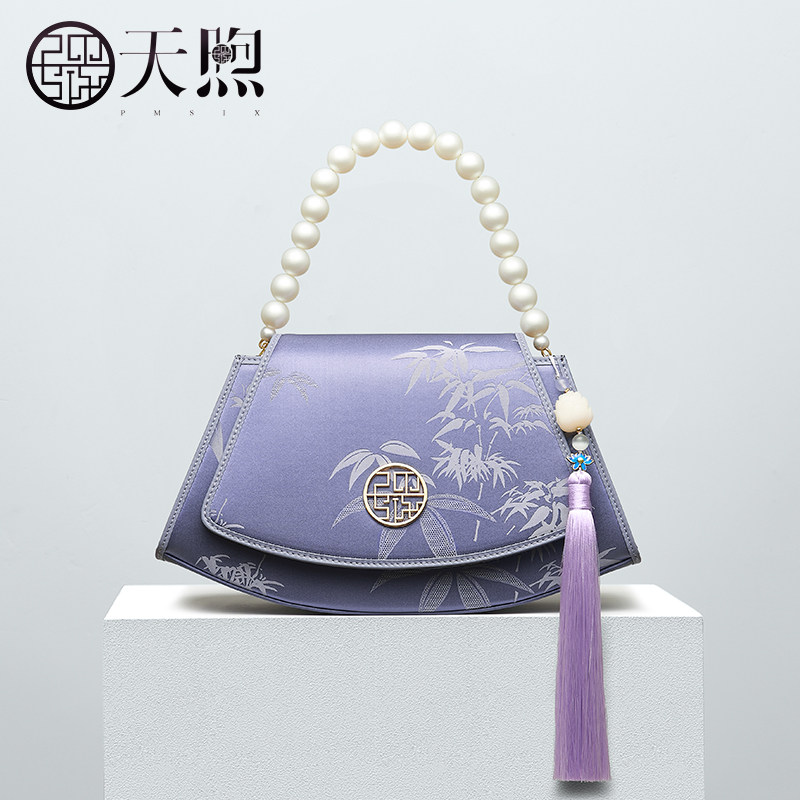 Pmsix天熙女包中国风复古手提包配旗袍汉服包高档大气中年妈妈包